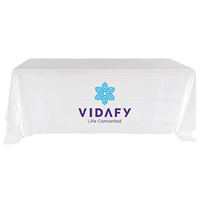 Vidafy Logo Color - White Table Cloth - VFY21202