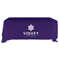 Vidafy Logo White - Purple Table Cloth - VFY21315