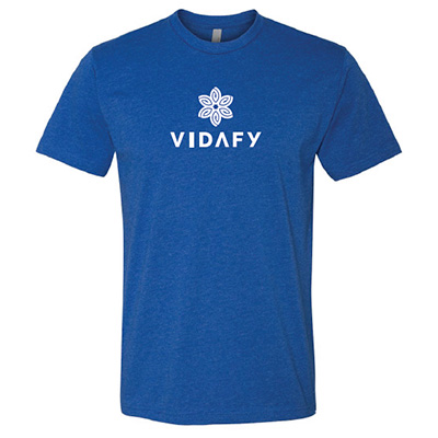 Vidafy White Logo - Blue Crew - VFY22017