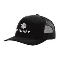 Vidafy Logo Trucker Snap Back - Black - VFY21409